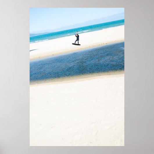 Kitesurfer fördert Luft Poster (Vorne)