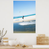 Kitesurfer fördert Luft Poster (Küche)