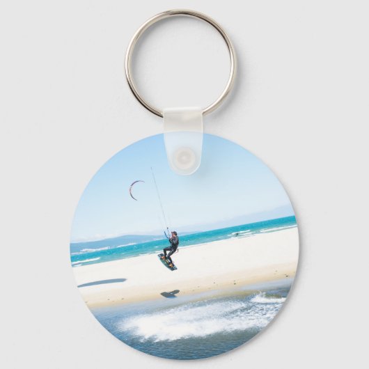Kitesurfer fördert Luft Schlüsselanhänger (Vorderseite)