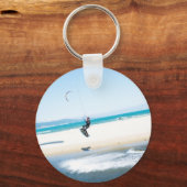Kitesurfer fördert Luft Schlüsselanhänger (Vorderseite)