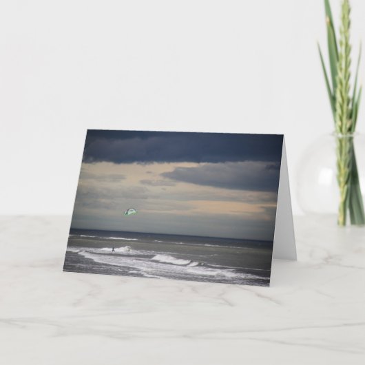 Kitesurfer Grußkarte Karte (Vorderseite)