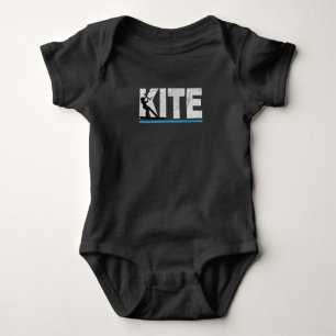 Kitesurfer Kitesurfing Surfing Retro Geschenk Baby Strampler