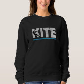Kitesurfer Kitesurfing Surfing Retro Geschenk Sweatshirt (Vorderseite)