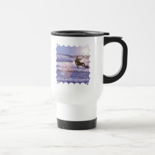 Kitesurfer Plastikreise-Tasse Reisebecher