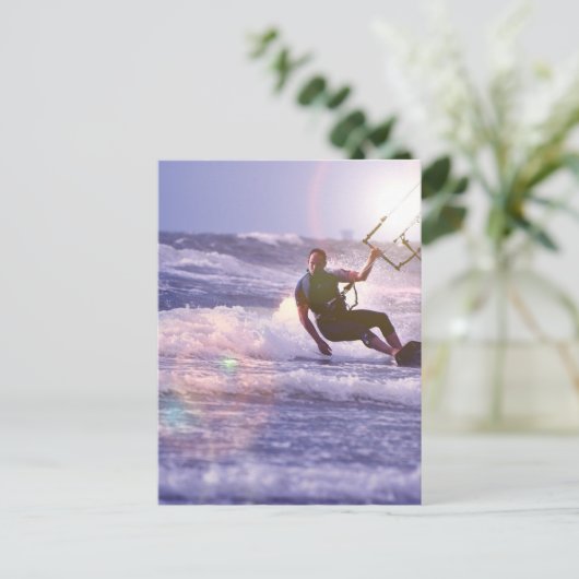 Kitesurfer Postcard Postkarte (Stehend Vorderseite)
