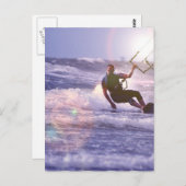 Kitesurfer Postcard Postkarte (Vorne/Hinten)