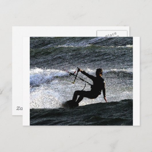 Kitesurfer Postkarte (Vorne/Hinten)