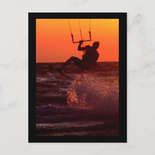 Kitesurfer Postkarte (Vorderseite)