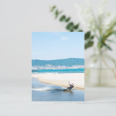 Kitesurfer Postkarte (Stehend Vorderseite)