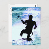 Kitesurfing-3 Postkarte (Vorne/Hinten)