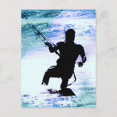 Kitesurfing-3 Postkarte (Vorderseite)