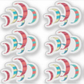 Kitesurfing Aufkleber (Vorderseite)