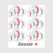 Kitesurfing Aufkleber (Blatt)