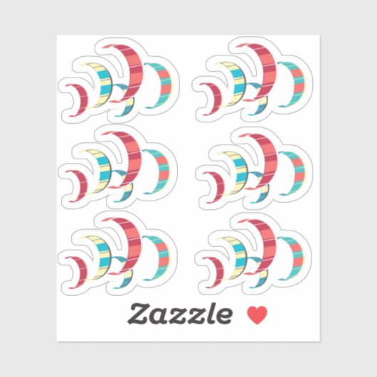 Kitesurfing Aufkleber (Blatt)