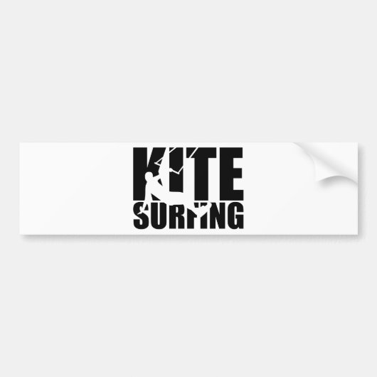 Kitesurfing Autoaufkleber (Vorne)