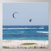 Kitesurfing Beach Poster (Vorne)