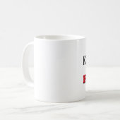Kitesurfing Felsen Kaffeetasse (Vorderseite Links)