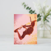 Kitesurfing Grab Postcard Postkarte (Stehend Vorderseite)