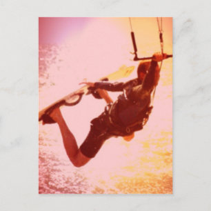 Kitesurfing Grab Postcard Postkarte