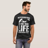 Kitesurfing is the way life is supposed to be spor T-Shirt (Vorne ganz)