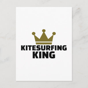 Kitesurfing King Postkarte