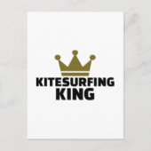 Kitesurfing King Postkarte (Vorderseite)