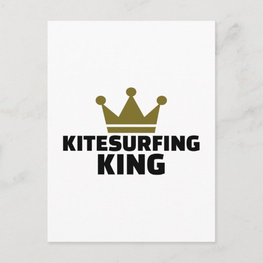 Kitesurfing King Postkarte (Vorderseite)
