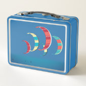 Kitesurfing Metall Brotdose (Rückseite)