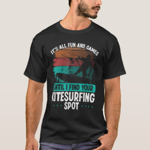 Kitesurfing-Ort Kitesurfen Drachen Kiteboarder Vin T-Shirt
