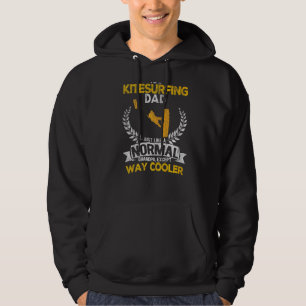 Kitesurfing Papa Kiteboarding Kitesurf Vintage Hoodie