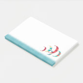 Kitesurfing Post-it Klebezettel (angewinkelt)