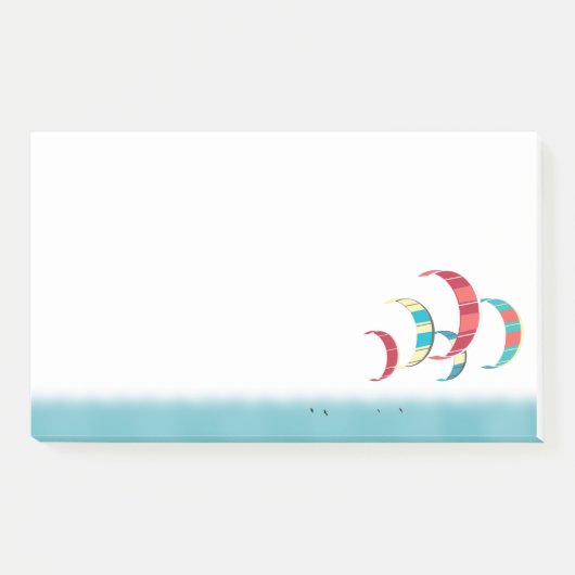 Kitesurfing Post-it Klebezettel (Vorderseite)