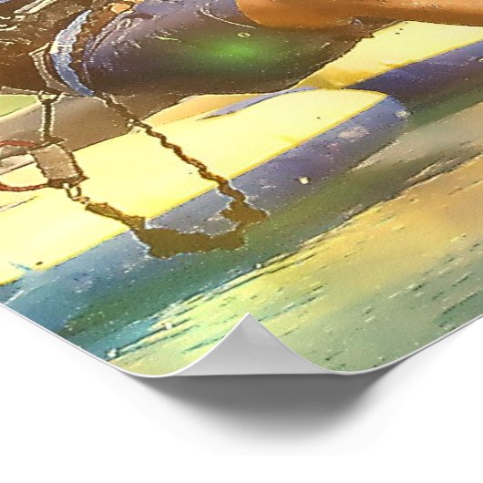 Kitesurfing Poster (Ecke)