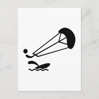 Kitesurfing Postkarte