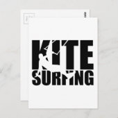 Kitesurfing Postkarte (Vorne/Hinten)