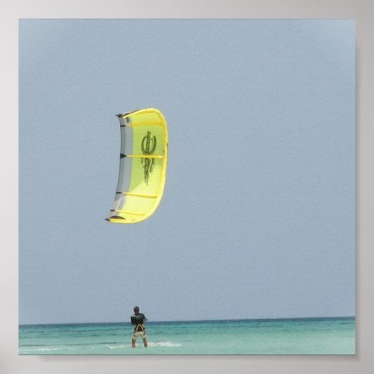 Kitesurfing Print Poster (Vorne)