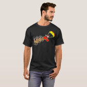 Kitesurfing Santa Sleigh Weihnachts Kiteboarding  T-Shirt (Vorne ganz)