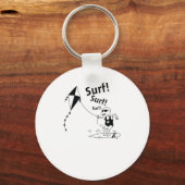 Kitesurfing Surfen im Wind Schlüsselanhänger (Vorderseite)