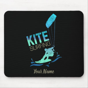 Kitesurfing Vintage-Kiteboarder Kite-Surfen Mousepad