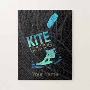 Kitesurfing Vintage-Kiteboarder Kite-Surfen Puzzle