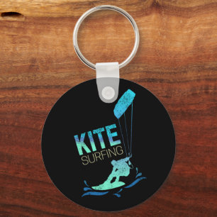 Kitesurfing Vintage-Kiteboarder Kite-Surfen Schlüsselanhänger
