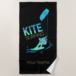 Kitesurfing Vintage-Kiteboarder Kite-Surfen Strandtuch