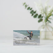 Kitesurfing Visitenkarte (Stehend Vorderseite)