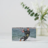 Kitesurfing Visitenkarte (Stehend Vorderseite)