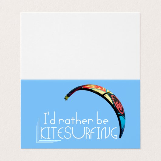 Kitesurfing Visitenkarten (Außenseite Aufgefaltet)