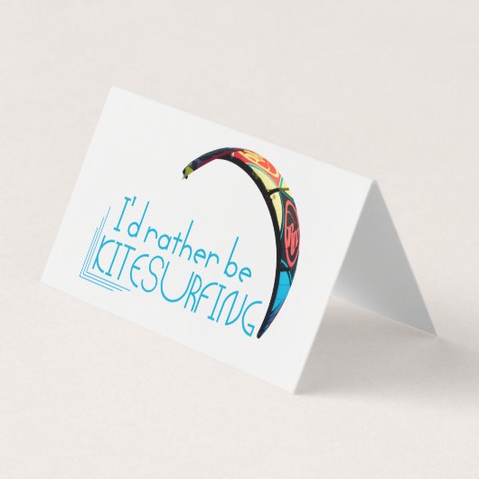 Kitesurfing Visitenkarten (Vorderseite)