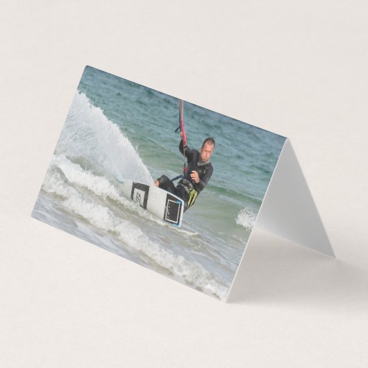 Kitesurfing Visitenkarten (Vorderseite)