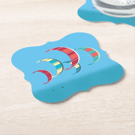 Kitesurfpapier-Untersetzer Untersetzer (angewinkelt)