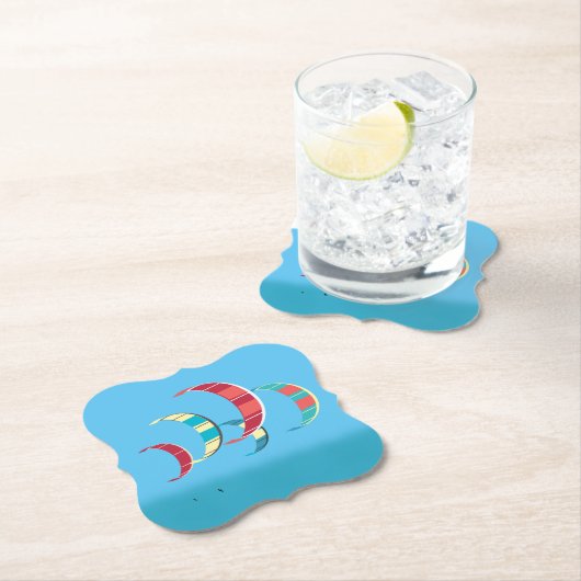 Kitesurfpapier-Untersetzer Untersetzer (Vor Ort)