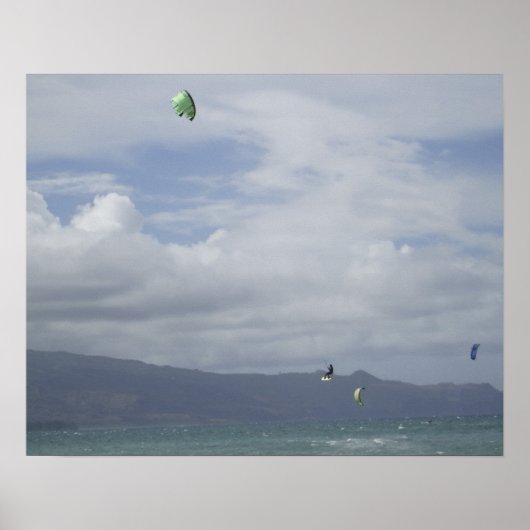Kitesurfposter Poster (Vorne)